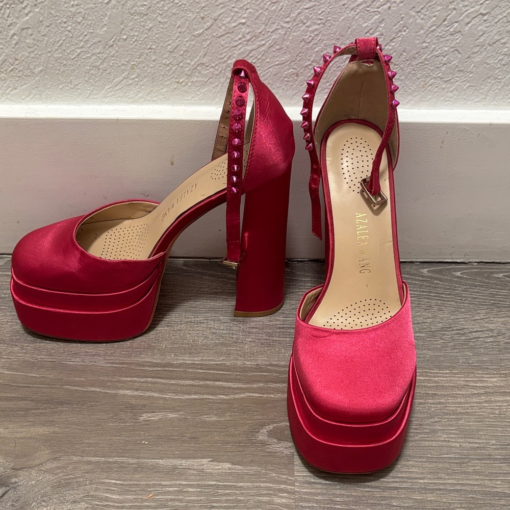 Stylish Pink Platform Heels by 2Alley NYC
